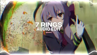 7 rings - ariana grande [edit audio]