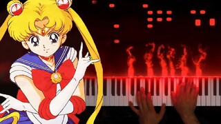 [Special effects piano] This is Sailor Moon of love and justice, let me listen to it a million times