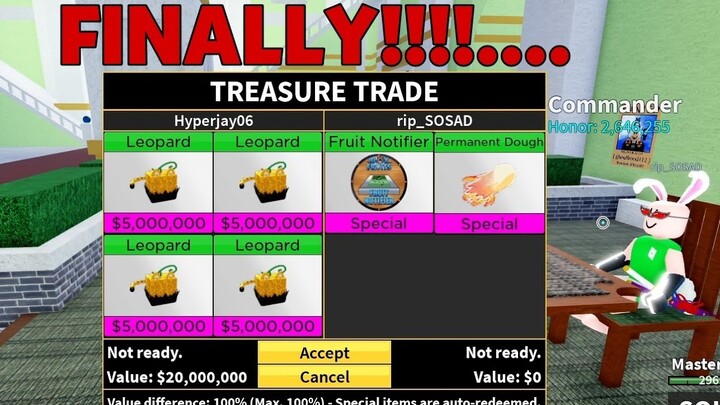 FINALLY FRUIT NOTIFIER!! IS THE TRADE FAIR?? OR I LOSE..... ( Blox Fruits )