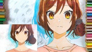 How to drawing anime girl easy horimiya drawing cara menggambar anime cewek untuk pemula