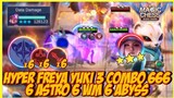 HYPER FREYA ASTRO + YUKI 3 + COMBO 666 TEMBUS DAMAGE 100K ++ | MAGIC CHESS