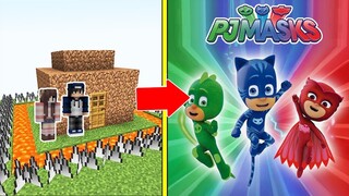 Biệt Đội PJ MASKS Tấn Công Nhà Được Bảo Vệ Bởi bqThanh và Ốc Trong Minecraft