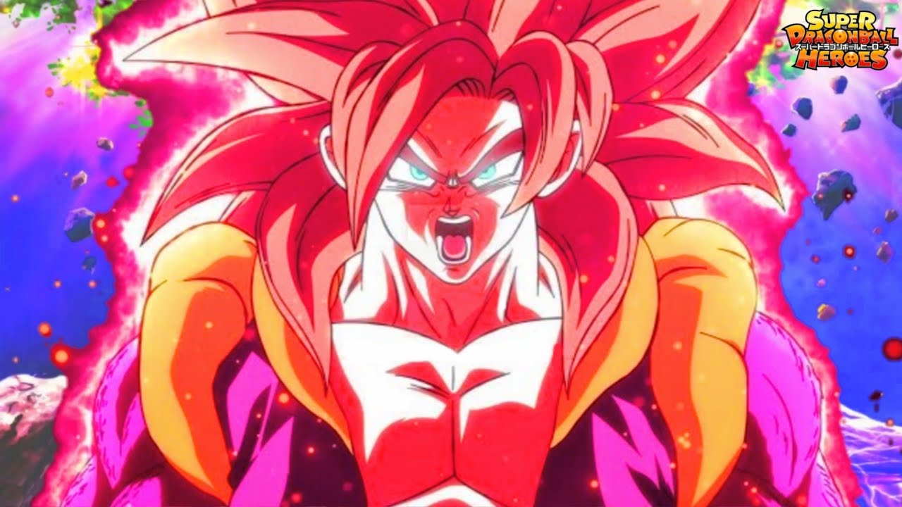 Gogeta Super Saiyan Blue Fusion With Gogeta Super Saiyan 4 Super Dragon  Ball Heroes!!! - BiliBili