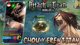 CHOU SKIN AS EREN YEAGER SCRIPT [ATTACK ON TITAN] FULL EFFECTS + NO PASSWORD - MOBILE LEGENDS