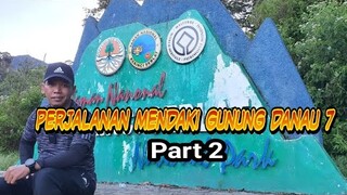 Perjalanan mendaki menuju Danau Gunung Tujuh Kerinci Jambi, Danaunya indah dan jernih airnya