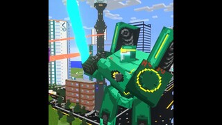 Pacific Rim : Green Jaeger Robot vs Kaiju Robot 2 - Minecraft Animation