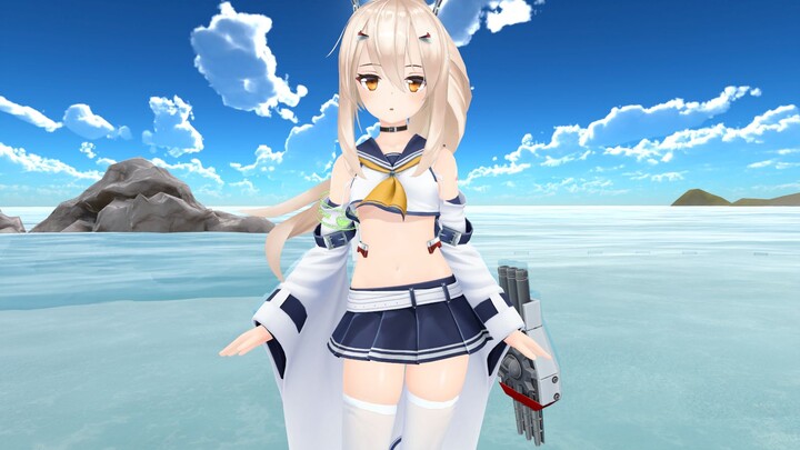 [VRchat] Super cute Ayanami model display [Azur Lane /MMD]