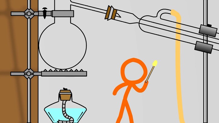[Made-made Stickman Animation] Stickman VS Chemistry | Chemical Instruments ①