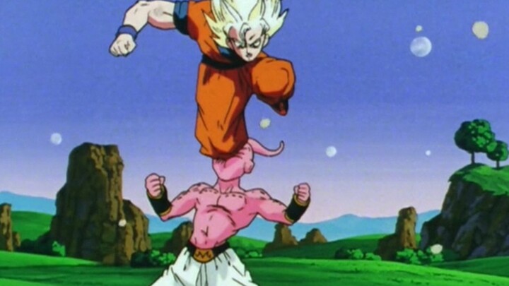 Pertarungan Sengit Goku VS Kid Buu tanpa versi dialog
