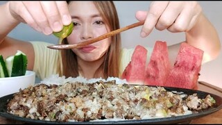 MUKBANG/SIZZLING PORK SISIG MASKARA NG BABOY Collab@Vince & Nancy's Channel