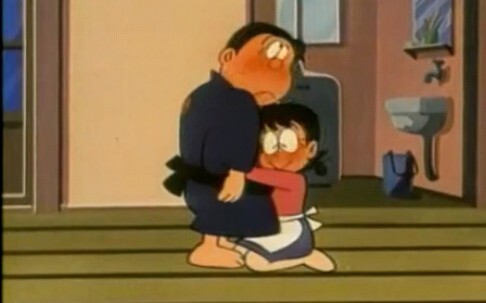 Nobita: Saya hanya akan menonton dan tidak berkata apa-apa
