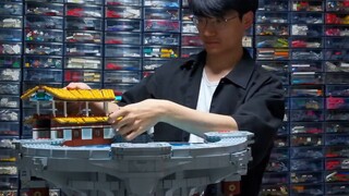 16.000 keping! Tingginya hampir satu meter! Saya menyelesaikan paviliun batu giok Lego terbesar di d