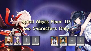 [RIP VENTI 😨] Spiral Abyss Floor 10 with Two Characters Only