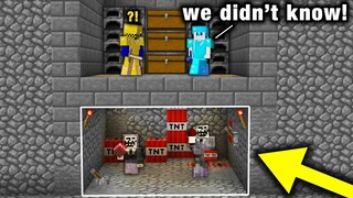 we found Minecraft Bandits INSIDE of our TOP SECRET BASE!