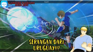 "Adu Kebolehan: Tim Jepang vs. Uruguay di Captain Tsubasa!"