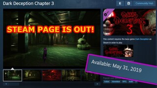 Dark Deception - Chapter 3 Steam Page Live, Release Date! + Fake mobile ports, More!