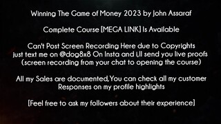 Winning The Game of Money 2023 by John Assaraf Course download