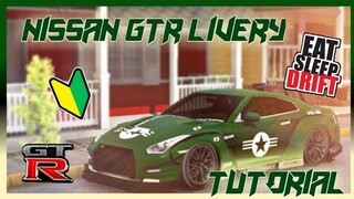 How to make a livery on Nissan gtr| Car Parking Multiplayer