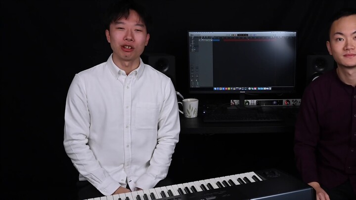 [Er Dong dan Xiao Ming] Detektif Conan "Waktu demi waktu~花屋う街で~" Piano Biola "Suara Bunga Sakura yan