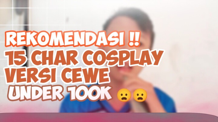 Coser yang mau hemat dan tetep style.. SINI NONTON🤌🤌