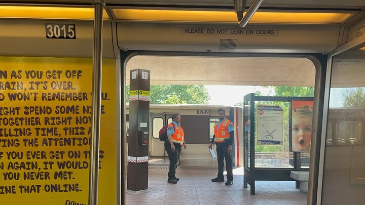 Wmata Metrorail 3000 Series, Red Line ride, #3015, Takoma to Van Ness-UDC