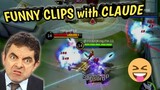 WTF MOMENTS CLAUDE EDITION | Mobile Legends Funny Montage