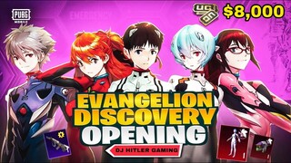 Evangelion Discovery Crate Opening (SPENDING $8,000+ UC) | 🔥 PUBG MOBILE🔥