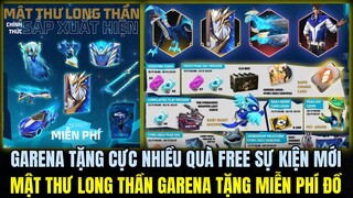 FREE FIRE | MẬT THƯ LONG THẦN GARENA TẶNG MIỄN PHÍ ĐỒ, GARENA TẶNG CỰC NHIỀU QUÀ FREE SỰ KIỆN FFWS