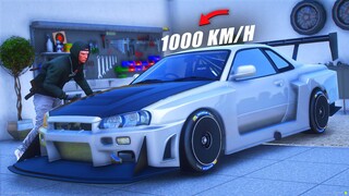 AKU MENCIPTAKAN MOBIL MONSTER 1000KMH SKYLINE R34 DI GTA 5 ROLEPLAY