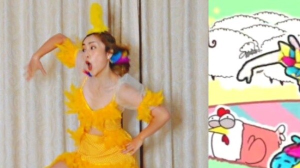 "Just Dance" Chick Chick-Welcome to the organic fertilizer farm!