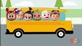 THE WHEELS ON THE BUS WITH OTHER CHARACTERS | Nursery Rhymes