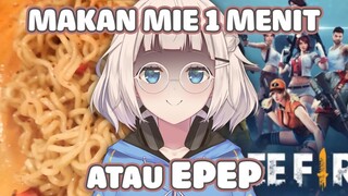 CHALLANGE TANTANGAN INDOMIE VS FREEFIRE (vtuber indonesia)