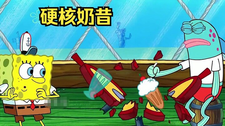 SpongeBob tạo ra món sữa lắc mạnh đến mức có thể dễ dàng đập vỡ bàn