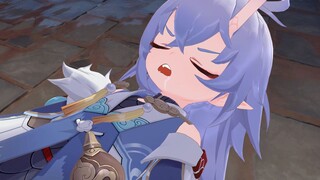 The Dragon Lady screamed because she accidentally ate soda bean juice