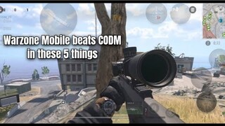 Warzone Mobile beats CODM in these 5 things..😬