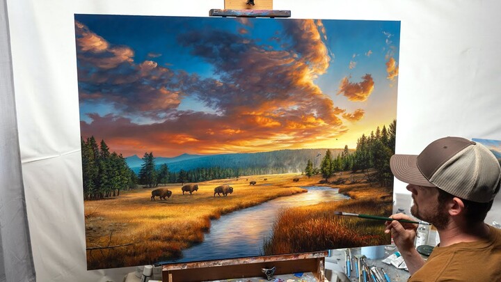 Landscape Painting Time-Lapse | "A Never-ending Cycle"