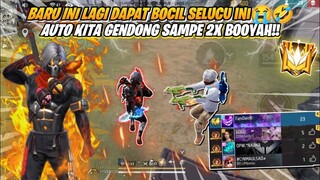 BARU KALI INI LAGI DAPAT BOCIL SELUCU INI LANGSUNG KITA GENDONG SAMPE BOOYAH !! FREEFIRE