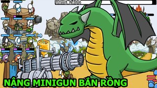 Grow Castle DÙNG TOÀN BỘ GEM NÂNG MINIGUN BẮN RỒNG NGƯỜI QUE - TOP GAME ANDROID IOS THÀNH EJ