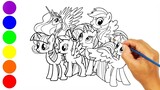 Mari Belajar Bagaimana Menggambar & Melukis Kuda Poni | Melukis, Mewarnai untuk Anak, Balita