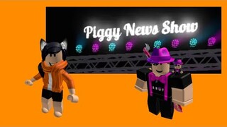 I met @MiniToon in Piggy News Show Roblox