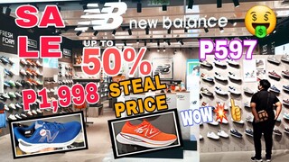 ORIGINAL NEW BALANCE SALE! SHOES SLIDE APPARELS,BAGSAK PRESYO! up to 50% new balance sm sta.mesa