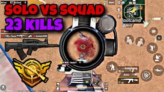 23 KILLS SOLO VS SQUAD IPHONE 7PLUS [PUBG MOBILE]