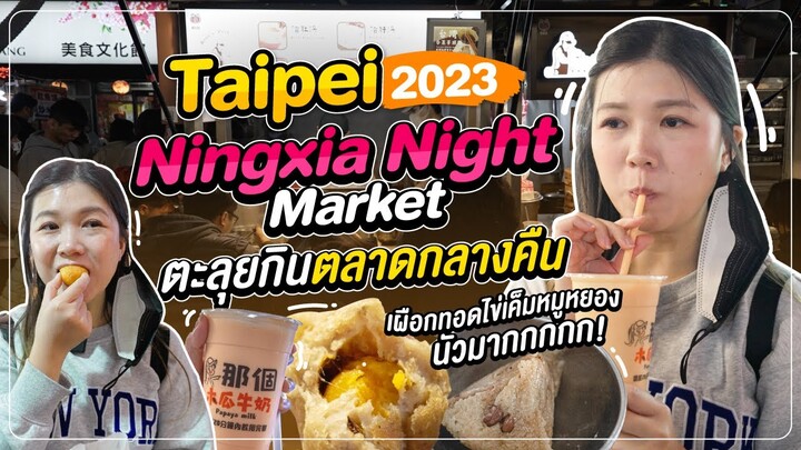 ไต้หวัน 2023 | ตะลุยกินตลาดกลางคืน "Ningxia Night Market" แหล่งรวมอาหาร local ชื่อดัง! 🇹🇼🧋