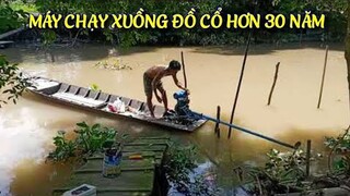 Máy KoLe chạy xuồng Miền Tây | Máy Cổ Ông Nội Để Lại