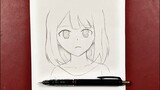 Easy to draw | how to draw anime girl with easy steps