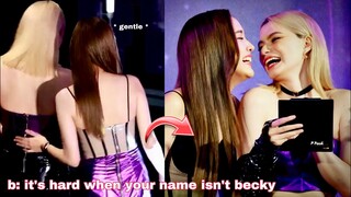 Freen giving girlfriend vibes to becky and Becky spilled something during MiNE Cocoa Event 🤭