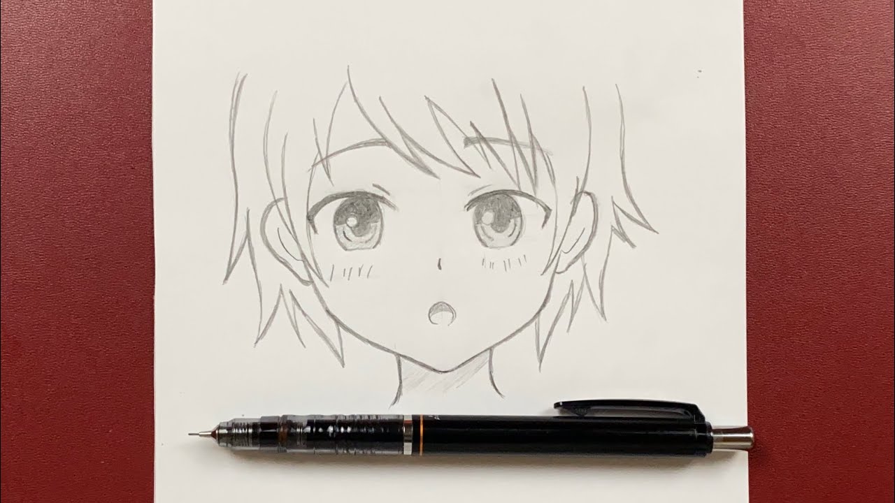 Easy to draw | how to draw cute anime girl easy step-by-step - Bilibili