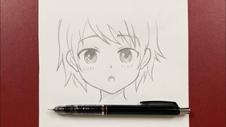 Easy to draw | how to draw cute anime girl easy step-by-step