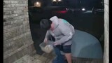 This trick or treater thought he could get away with stealing all the candy