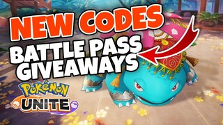 NEW CODES +BATTLE PASS Giveaway! | Pokemon Unite 2021